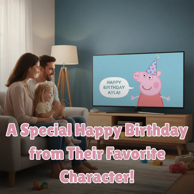 Personalized Pig Birthday Video